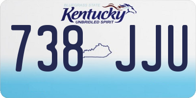 KY license plate 738JJU