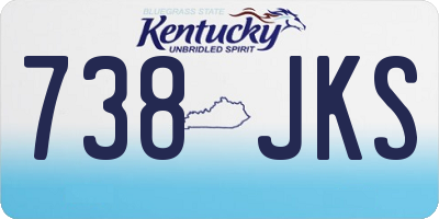 KY license plate 738JKS