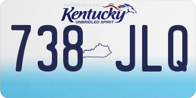 KY license plate 738JLQ