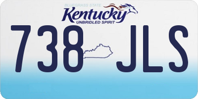KY license plate 738JLS