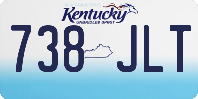 KY license plate 738JLT
