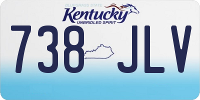 KY license plate 738JLV