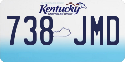 KY license plate 738JMD
