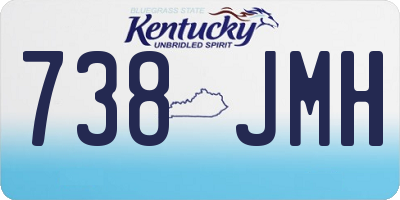 KY license plate 738JMH