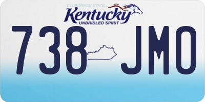 KY license plate 738JMO