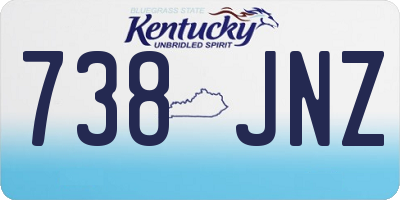 KY license plate 738JNZ