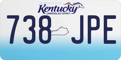 KY license plate 738JPE