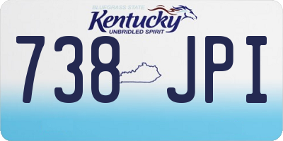 KY license plate 738JPI