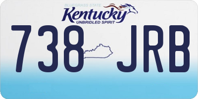 KY license plate 738JRB