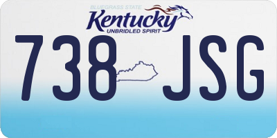 KY license plate 738JSG