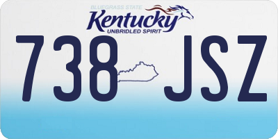 KY license plate 738JSZ