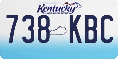 KY license plate 738KBC