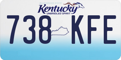 KY license plate 738KFE