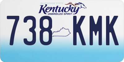 KY license plate 738KMK