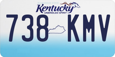 KY license plate 738KMV