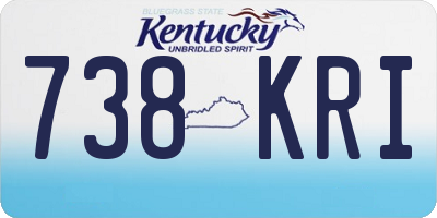KY license plate 738KRI