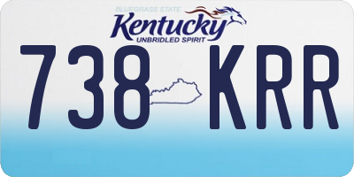 KY license plate 738KRR