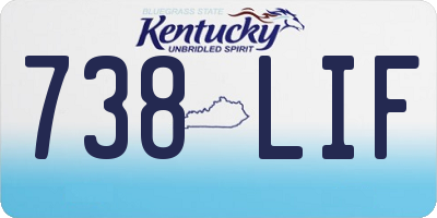 KY license plate 738LIF