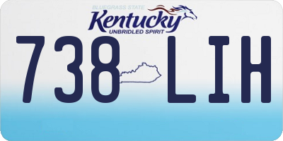 KY license plate 738LIH