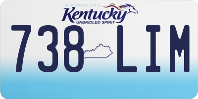 KY license plate 738LIM