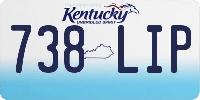 KY license plate 738LIP