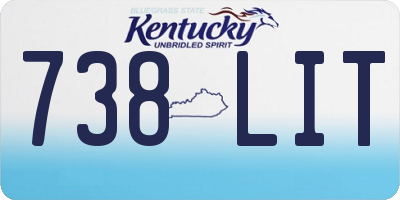 KY license plate 738LIT