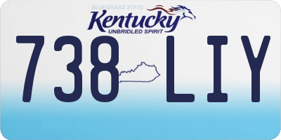 KY license plate 738LIY
