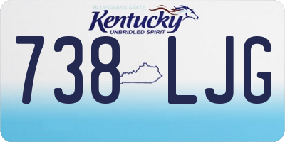 KY license plate 738LJG