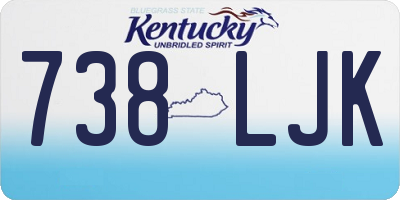 KY license plate 738LJK