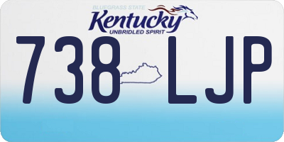 KY license plate 738LJP