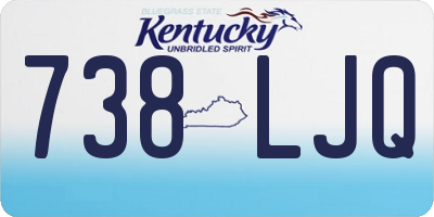 KY license plate 738LJQ