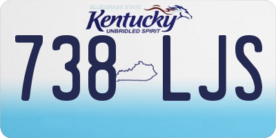KY license plate 738LJS