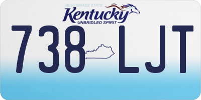 KY license plate 738LJT