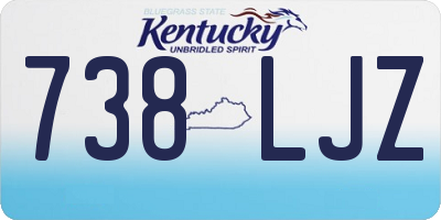 KY license plate 738LJZ