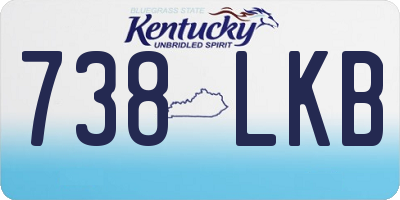 KY license plate 738LKB