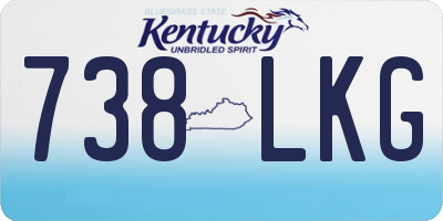 KY license plate 738LKG