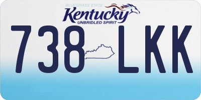 KY license plate 738LKK