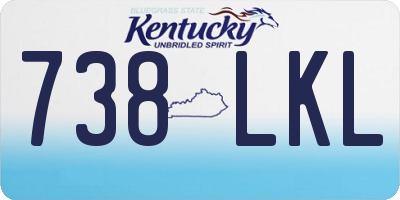 KY license plate 738LKL