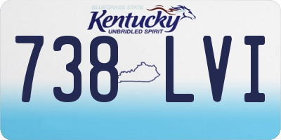 KY license plate 738LVI