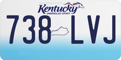 KY license plate 738LVJ