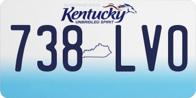 KY license plate 738LVO