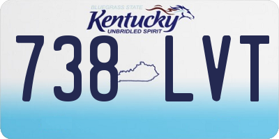 KY license plate 738LVT