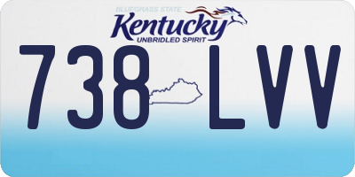 KY license plate 738LVV