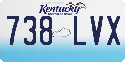 KY license plate 738LVX