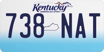 KY license plate 738NAT