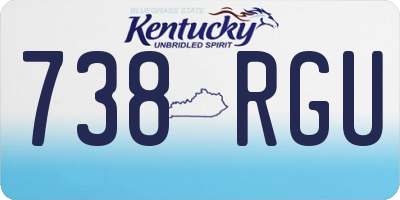 KY license plate 738RGU
