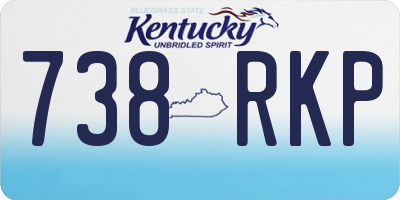 KY license plate 738RKP