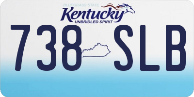 KY license plate 738SLB