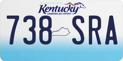 KY license plate 738SRA