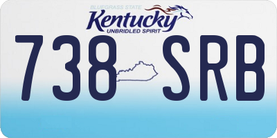 KY license plate 738SRB